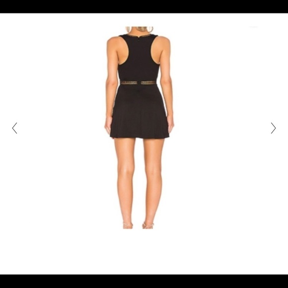 NBD Revolve Unforgiven Ribbed Lattice Dress Black size Small - Picture 8 of 11